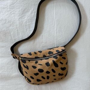 Clare V Leopard Print Belt Bag